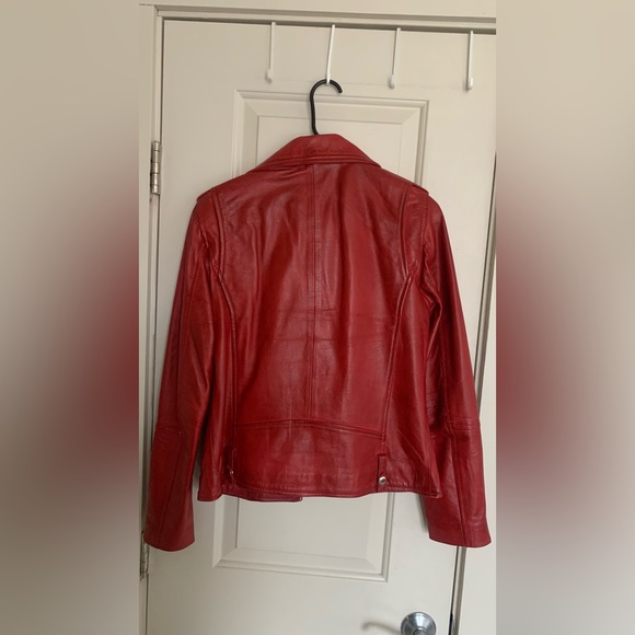 Red Leather Jacket - Picture 2 of 4